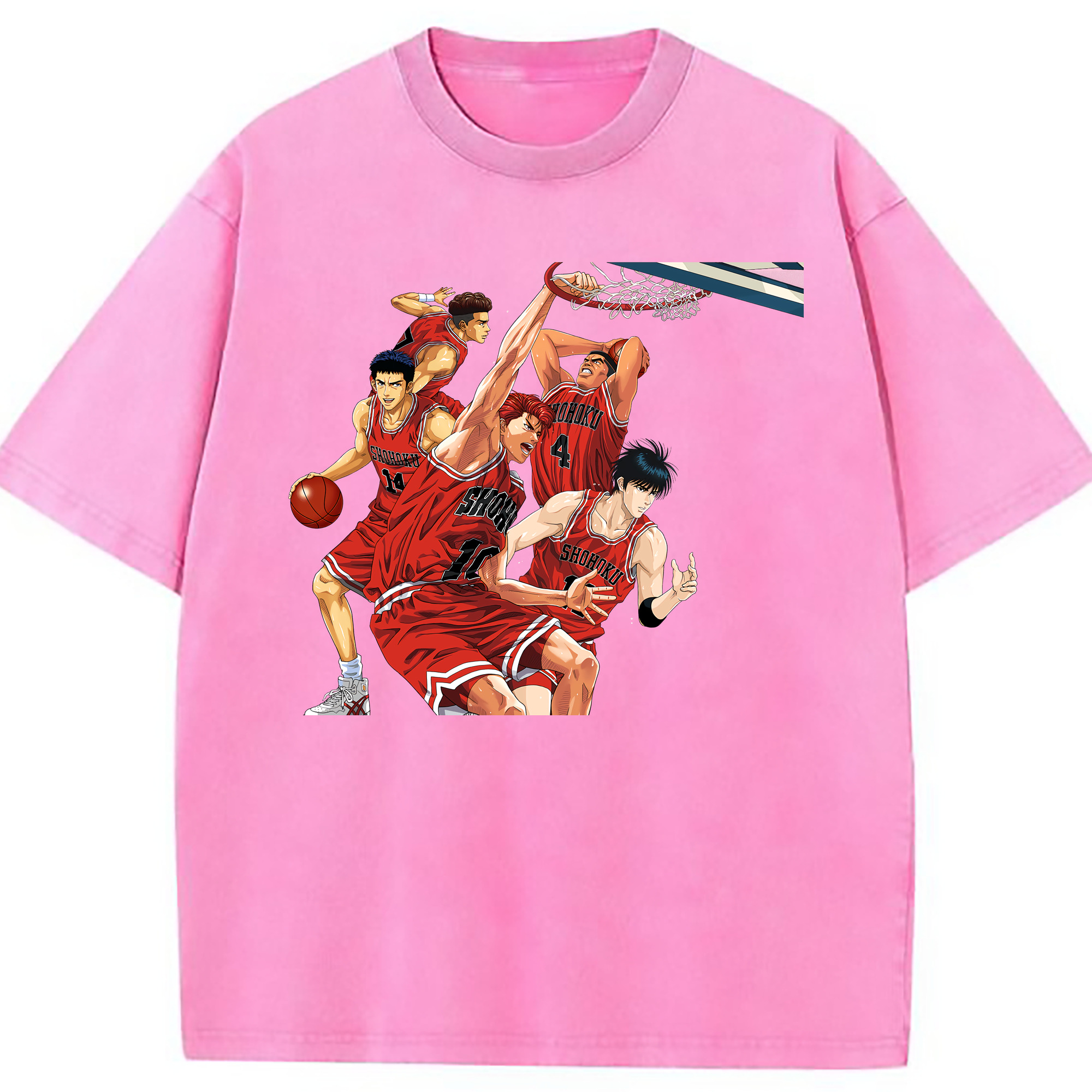 （画像用） SLAM DUNK／スラムダンク 綿100% ヴィンテージ風 半袖Tシャツ（フロントプリント）
